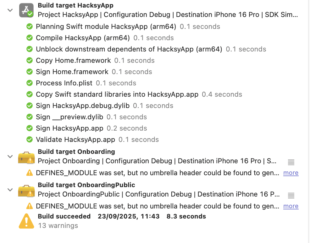 *Build succeeded: 8.3s*